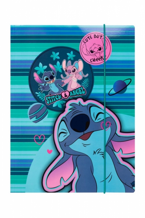Coolpack STITCH kartoninis aplankas su gumele „Disney Blue“ A4 formatas