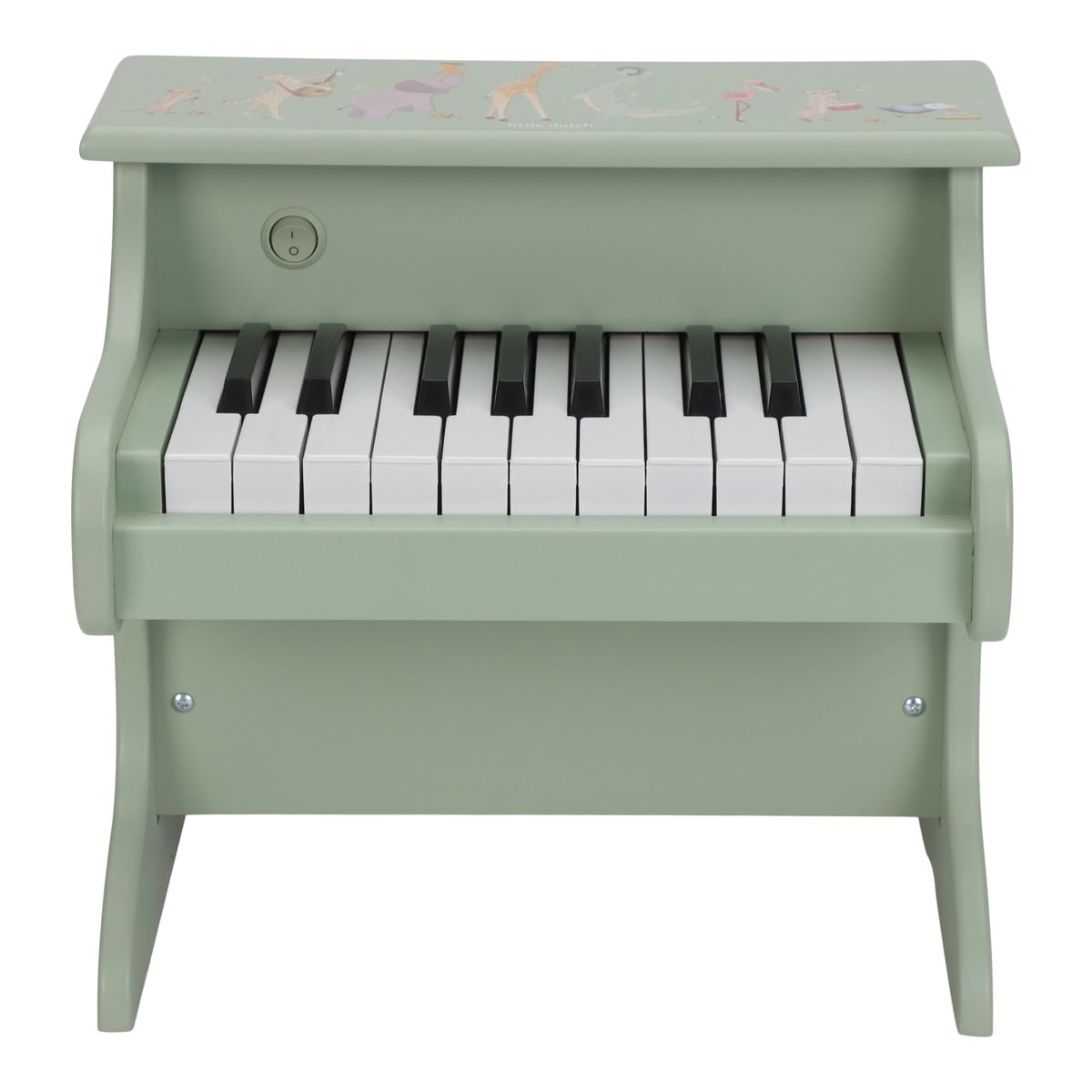 Little Dutch vaikiškas pianinas Safari Friends, žalias - Image 2