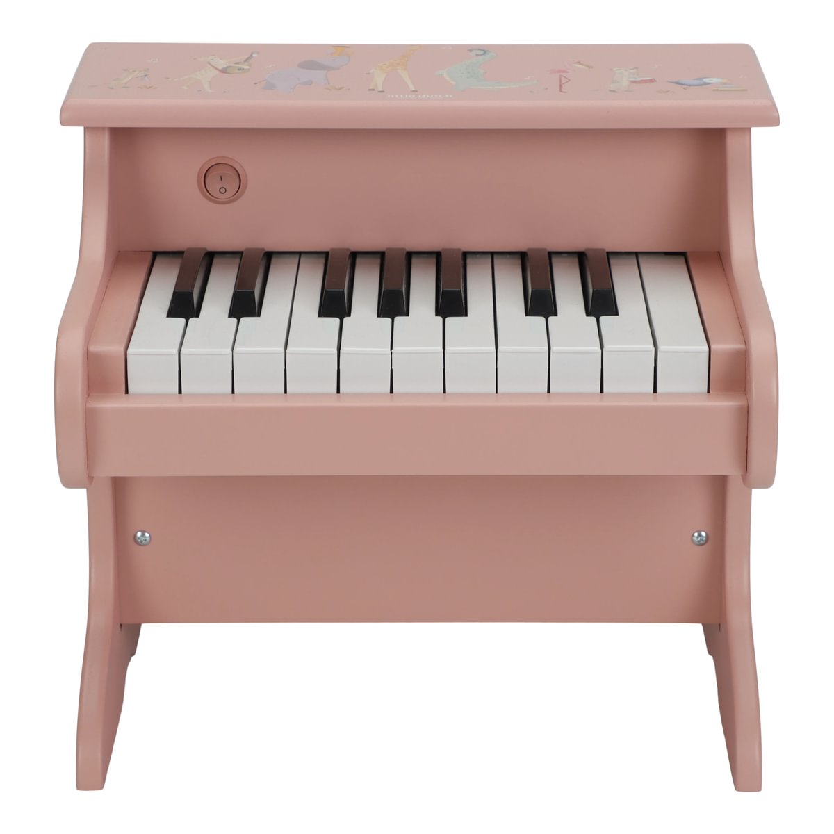 Little Dutch vaikiškas pianinas Safari Friends, rožinis - Image 2