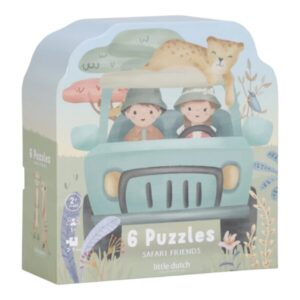 Little Dutch 6 in 1 dėlionė Safari Friends