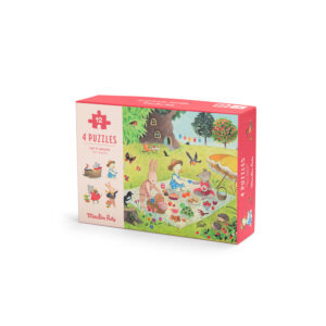 MOULIN ROTY Dėlionių rinkinys „Metų laikai“ – 4 × 12 detalių