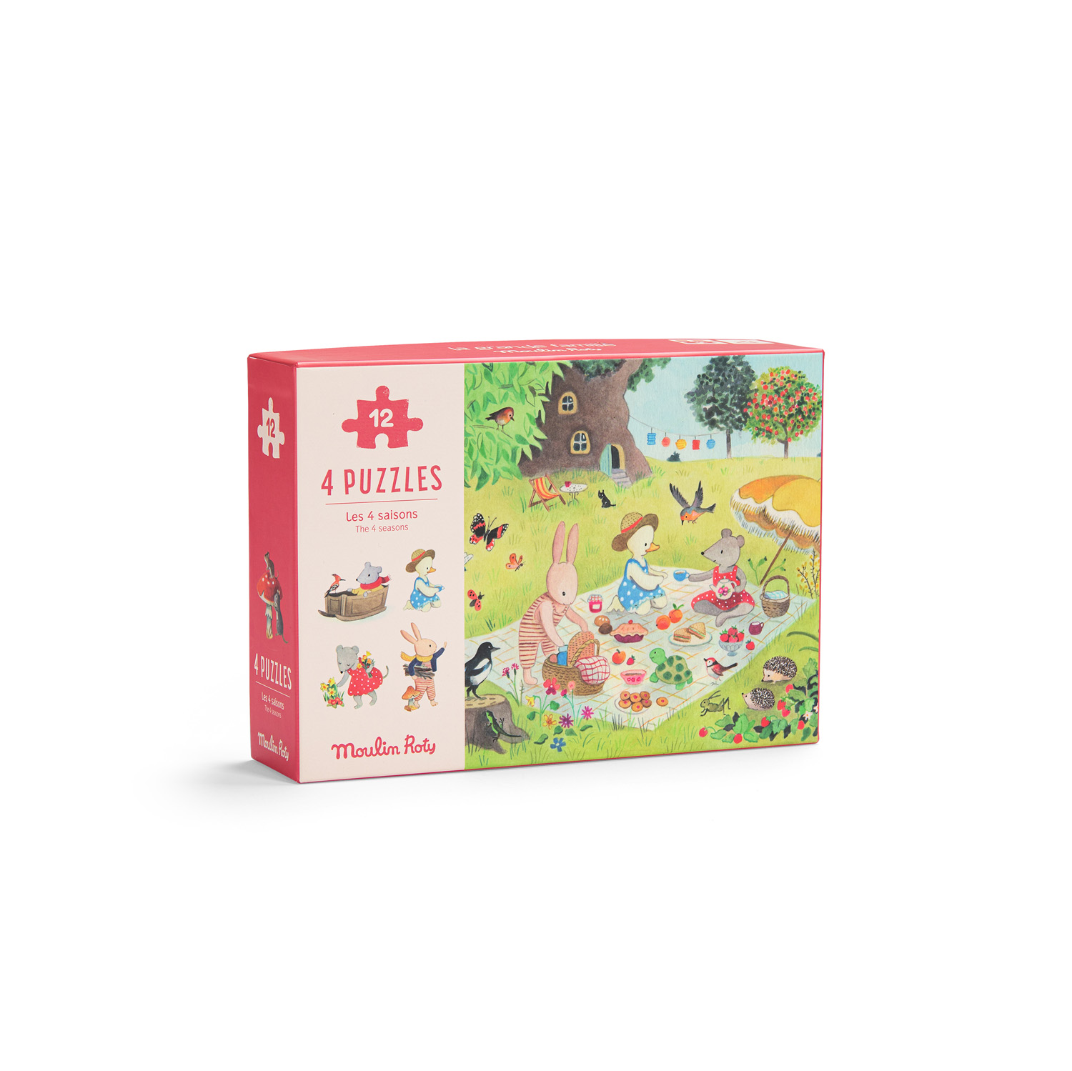 MOULIN ROTY Dėlionių rinkinys „Metų laikai“ – 4 × 12 detalių - Image 4