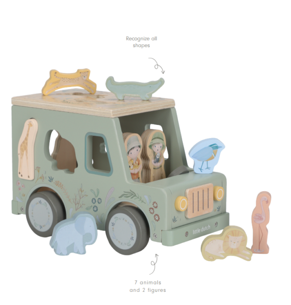 LITTLE DUTCH figūrų rūšiuoklė Safari Friends - Image 12