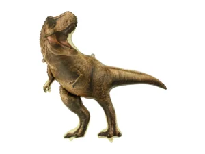 Folinis balionas „Juros periodo pasaulis T-Rex“, 92x98 cm, rudas