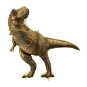 Folinis balionas „Juros periodo pasaulis T-Rex“, 92x98 cm, rudas