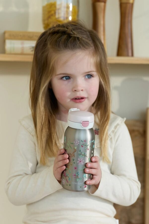 Little Dutch termo buteliukas su atlenkiamu dangteliu „Fairy Garden“ 500 ml - Image 2