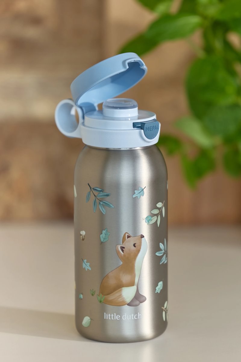 Little Dutch termo buteliukas su atverčiamu dangteliu „Forest Friends“ 600 ml - Image 5